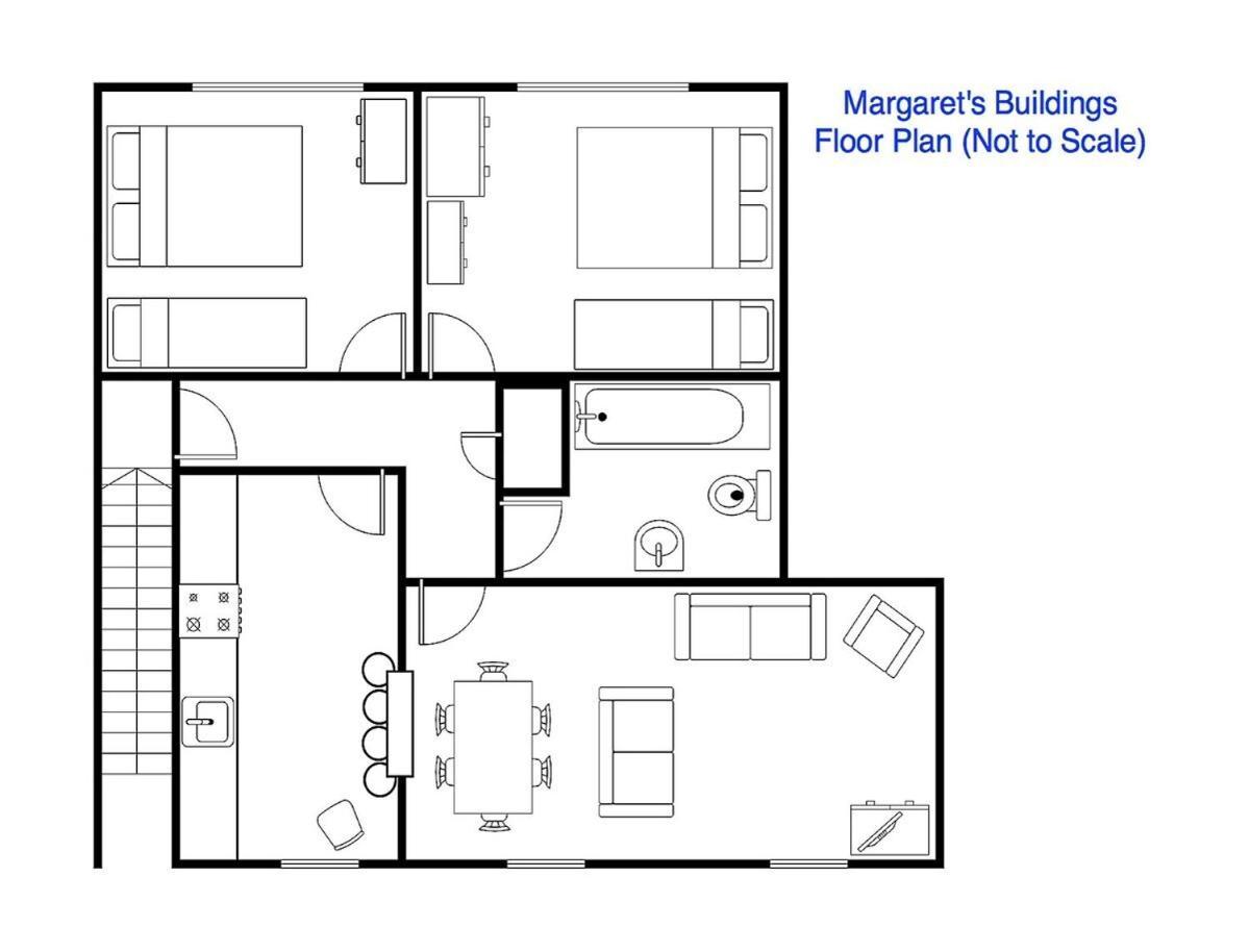 Spacious City Centre Apartment 바스 외부 사진